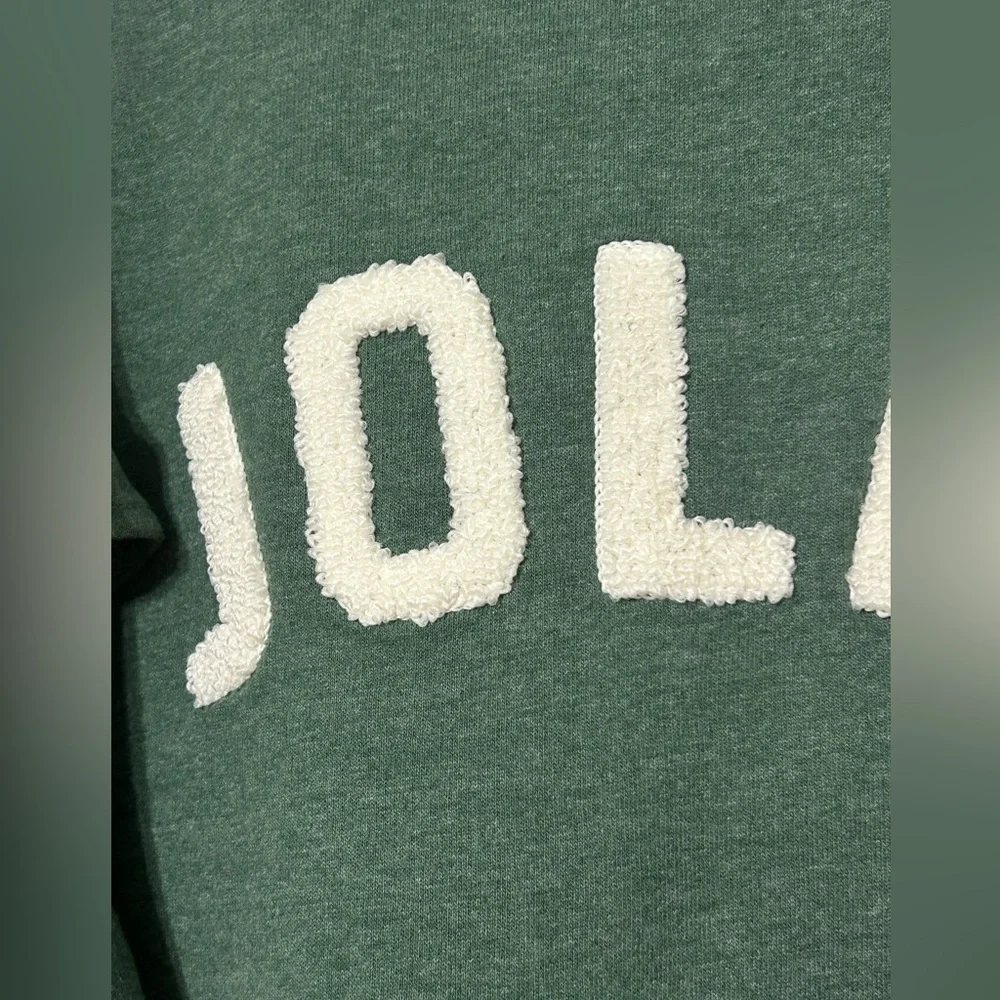 Jessica Simpson Girls Matching Jogger Set Green “JOLLY” Christmas Size 7/8